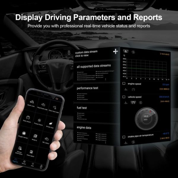 HUMZOR OBD2 Bluetooth 5.2 Car Fault Diagnostic Instrument - Image 5