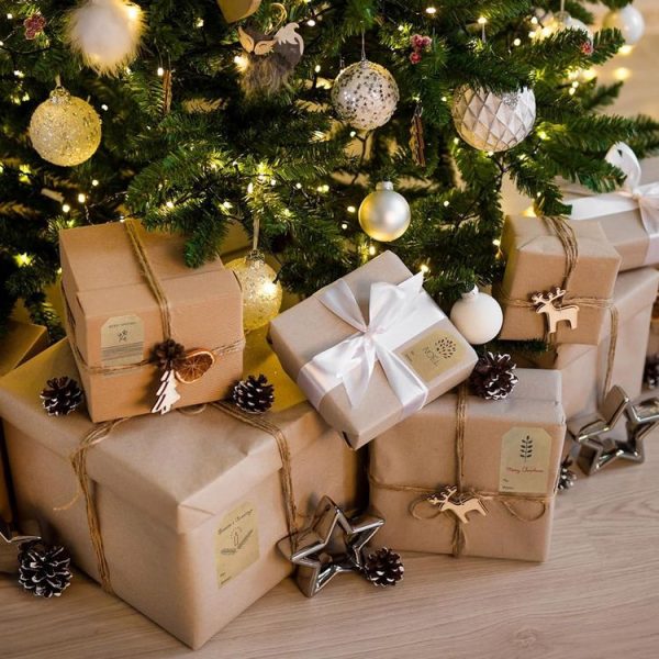 200pcs / Roll Christmas Decoration Stickers Holiday Gift Tag Tape (75x50mm) - Image 5