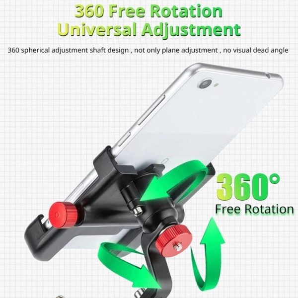 PROMEND SJJ-297E Rearview Mirror Model Phone Holder Universal Aluminum Alloy Electric Bike Mount - Image 6