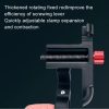 PROMEND Aluminum Alloy Cell Phone Holder Adjustable Angle Rotating Motorcycle Navigation Support, Style: SJJ-299E Rearview Mirror Silver - Image 5