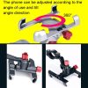 PROMEND Aluminum Alloy Cell Phone Holder Adjustable Angle Rotating Motorcycle Navigation Support, Style: SJJ-299E Rearview Mirror Silver - Image 6