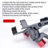 PROMEND Aluminum Alloy Cell Phone Holder Adjustable Angle Rotating Motorcycle Navigation Support, Style: SJJ-299E Rearview Mirror Silver - Image 9