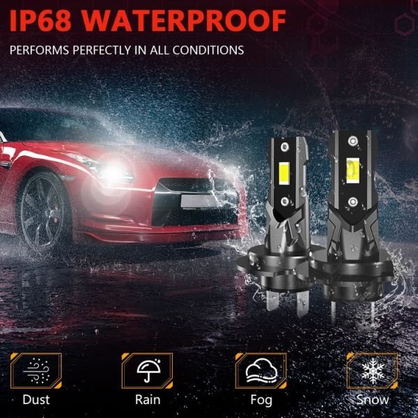 Car Universal Direct Plug LED Headlight Retrofit Bulb, Specifications: H7 - Image 9