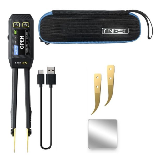FNIRSI Digital Tweezers Resistor Capacitor Component Test Multimeter (LCR-ST1) - Image 2