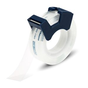 Deli Transparent Tape Student Stationery Office Correction Questions Sticky Typo Tape With Cutter