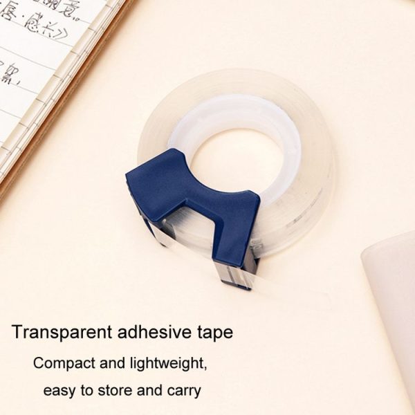 Deli Transparent Tape Student Stationery Office Correction Questions Sticky Typo Tape With Cutter - Image 5