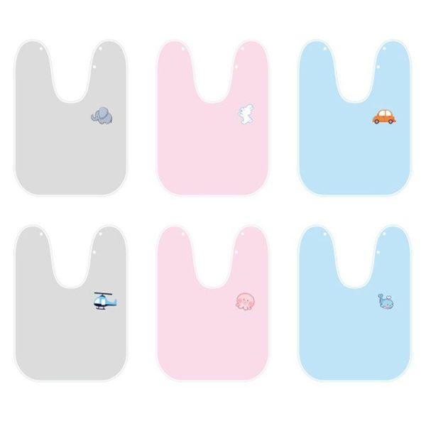 Children Wash Towel Brushing Baby Bib Not Wetsuit Multifunctional Facial Washing Towel, Color: Gray Plane - Image 3