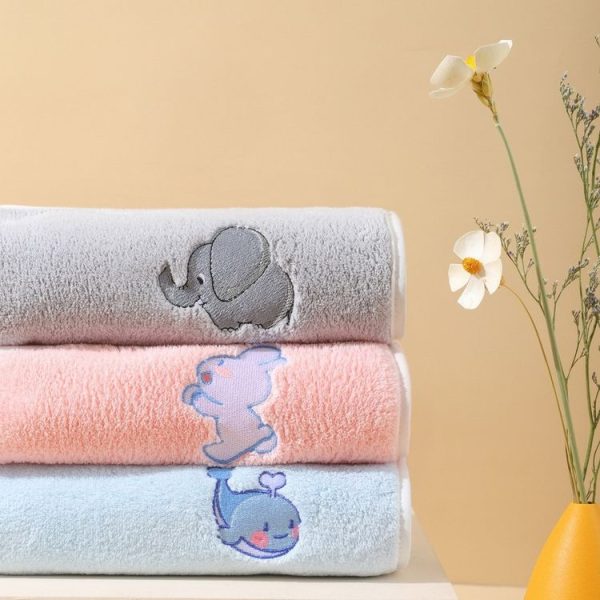 Children Wash Towel Brushing Baby Bib Not Wetsuit Multifunctional Facial Washing Towel, Color: Gray Plane - Image 6