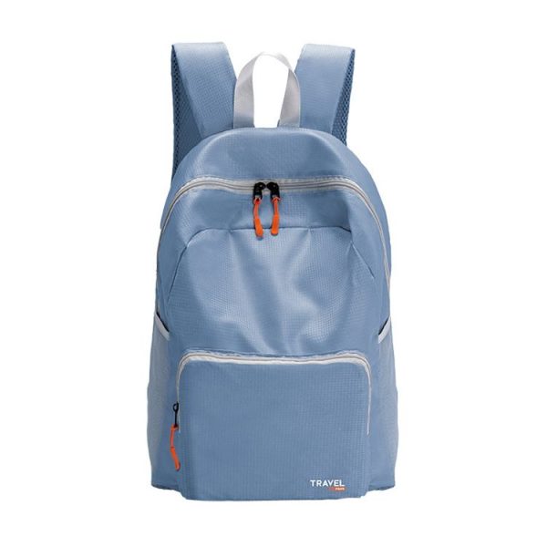 Lightweight Sports Mountaineering Bag Portable Folding Double Shoulder Backpack (Blue)