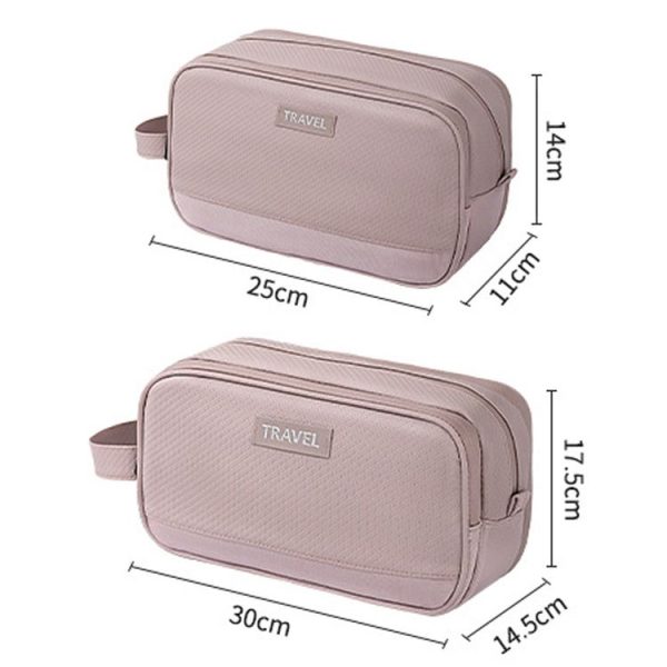 Portable Storage Wash Bag Traveling Wet And Dry Cosmetic Pack, Style: Black Small - Image 3