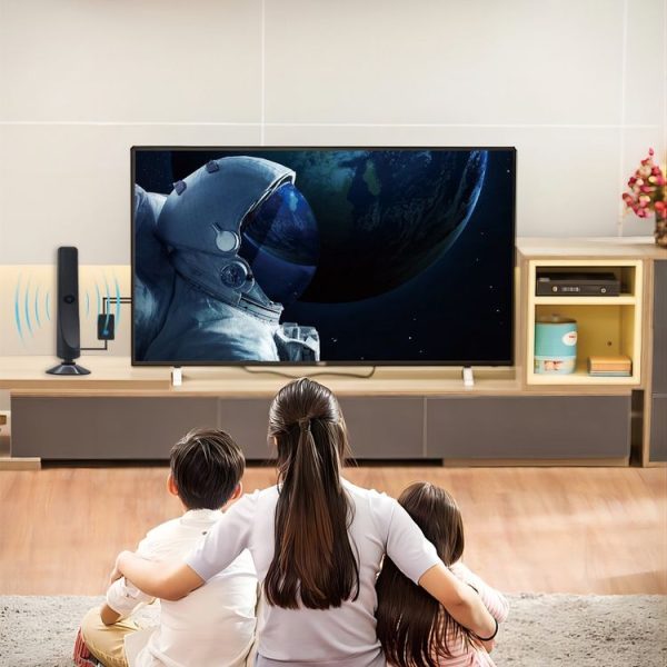 4K 1080P Indoor Digital TV Antenna For Local Channels 50 Miles Range With Amplifier Signal Booster - Image 2
