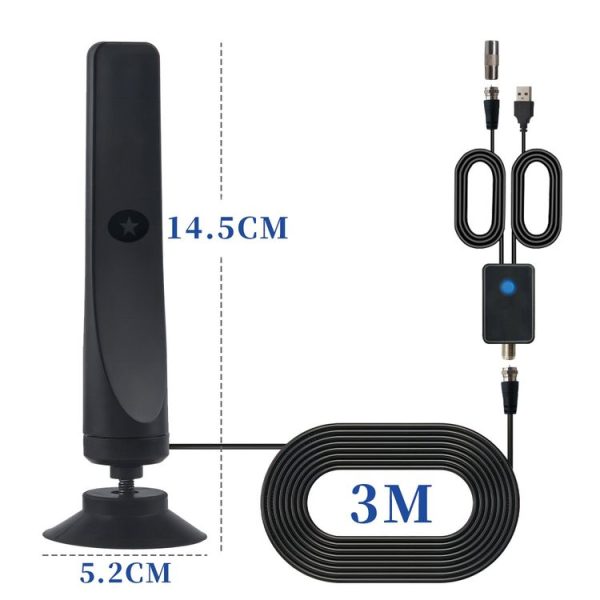 4K 1080P Indoor Digital TV Antenna For Local Channels 50 Miles Range With Amplifier Signal Booster - Image 6
