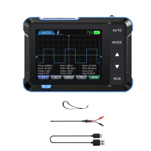 FNIRSI 2 In 1 Mini Portable Digital Oscilloscope Signal Generator, Set: Standard