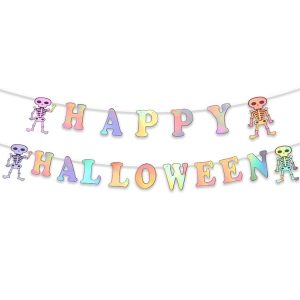 Halloween Party Letter Hanging Ornaments Decorative Flags Party Scene Decoration Props (Colorful)