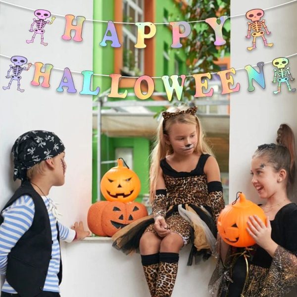 Halloween Party Letter Hanging Ornaments Decorative Flags Party Scene Decoration Props (Colorful) - Image 7