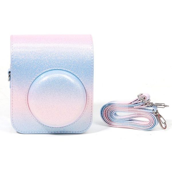 Colorful Starry Sky Camera Protection Bag For Fujifilm Instax Mini 12 (Blue Pink)