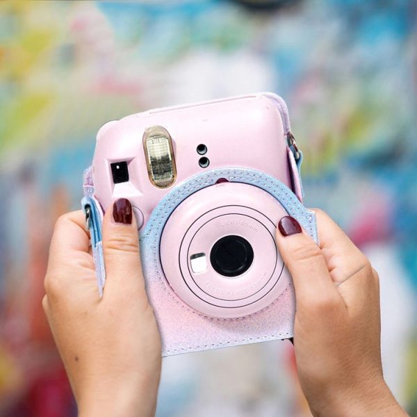 Colorful Starry Sky Camera Protection Bag For Fujifilm Instax Mini 12 (Blue Pink) - Image 6