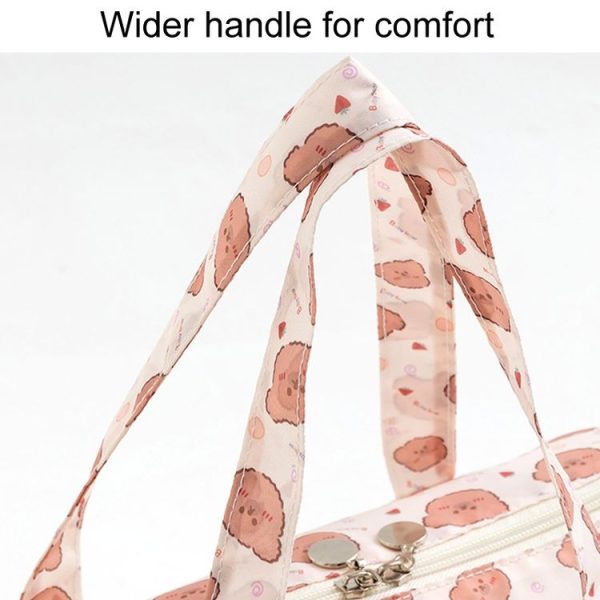 Traveling Large Capacity Underwear Storage Bag Cute Portable Travel Bra Bags, Style: Cherry - Image 5