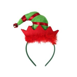 3D Cartoon Christmas Headband Christmas Party Decorations, Color: Clown Hat