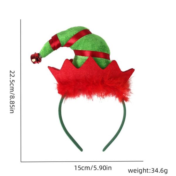 3D Cartoon Christmas Headband Christmas Party Decorations, Color: Clown Hat - Image 2