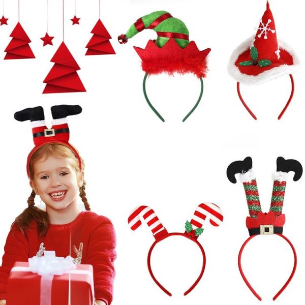 3D Cartoon Christmas Headband Christmas Party Decorations, Color: Clown Hat - Image 3