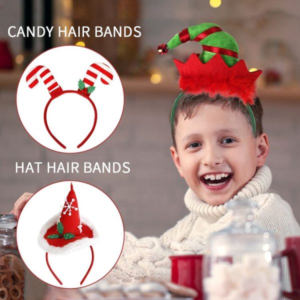 3D Cartoon Christmas Headband Christmas Party Decorations, Color: Clown Hat - Image 5