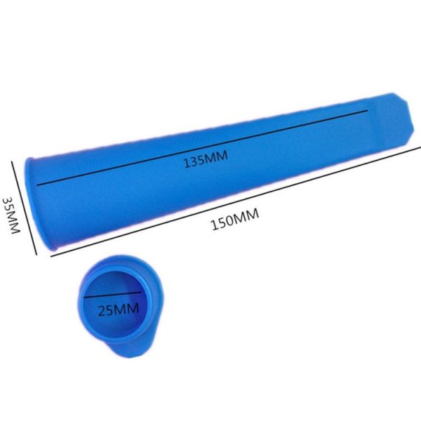 6Colors / Set Food Grade Long Silicone Popsicle Ice Cream Molds - Image 3