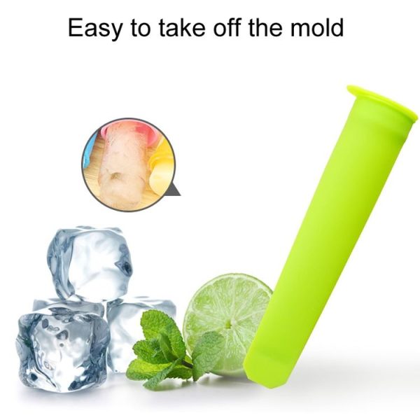 6Colors / Set Food Grade Long Silicone Popsicle Ice Cream Molds - Image 4