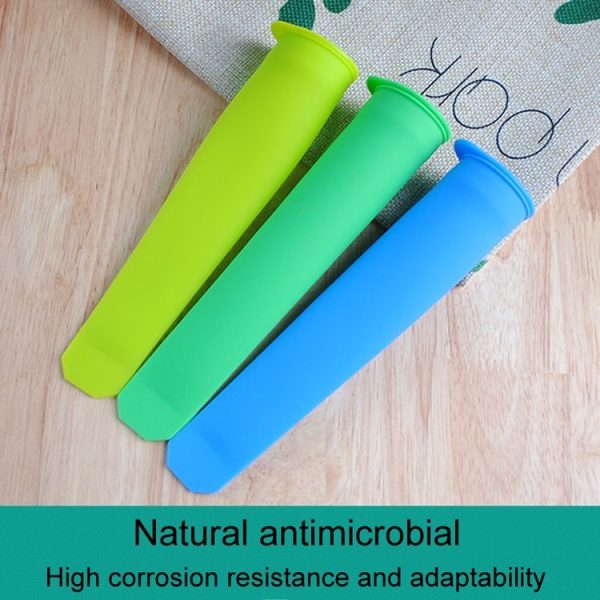6Colors / Set Food Grade Long Silicone Popsicle Ice Cream Molds - Image 6
