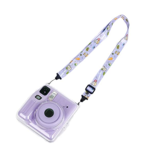 Fujifilm instax mini SE Photo Bag Crystal Case Shoulder Strap Rope Sticker Set (Purple Pet Dog) - Image 5