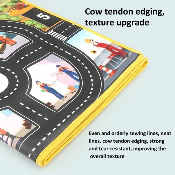130 x 100cm Engineering Parking Scene Play Mat Outdoor Picnic Beach Mat - Image 7