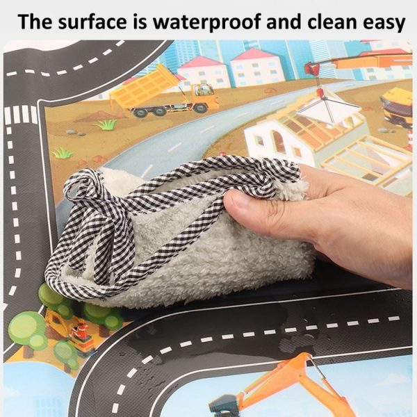 130 x 100cm Engineering Parking Scene Play Mat Outdoor Picnic Beach Mat - Image 8