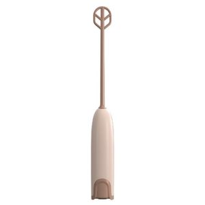 Handheld Electrical Milk Powder Mixer Children Complementary Food Making Stirring Stick (Brown)