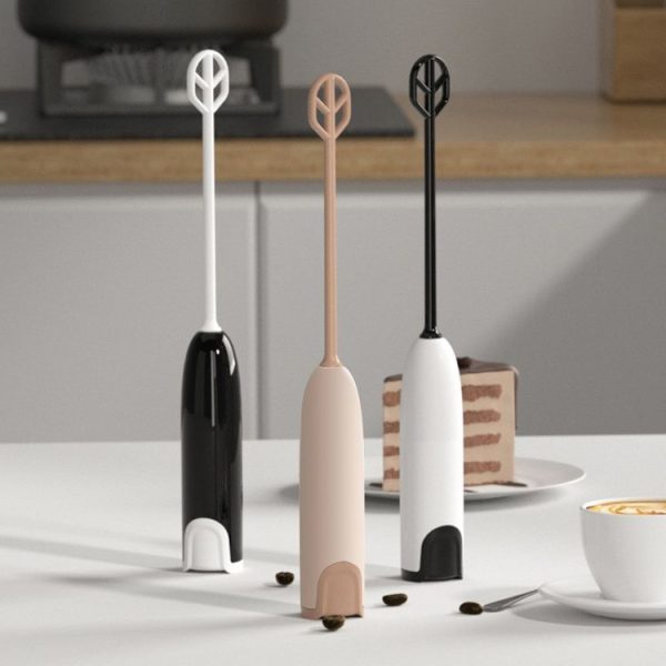 Handheld Electrical Milk Powder Mixer Children Complementary Food Making Stirring Stick (Brown) - Image 2