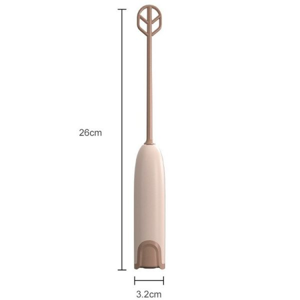 Handheld Electrical Milk Powder Mixer Children Complementary Food Making Stirring Stick (Brown) - Image 3