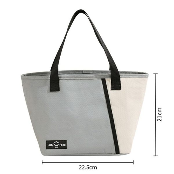 Portable Handheld Insulated Lunch Pack Outdoor Picnic Bento Bag (Black) - Image 3