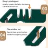 4 In 1 Knife Sharpener 4-Stage Kitchen Quick Sharpening Stone Manual Sharpening Tool (Dark Blue) - Image 5