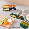 4 In 1 Knife Sharpener 4-Stage Kitchen Quick Sharpening Stone Manual Sharpening Tool (Dark Blue) - Image 7