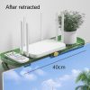 No Punching TV Set-top Box Adjustable Storage Shelf Monitor Computer Screen Holder Router Hanger (Grey) - Image 4