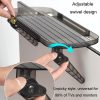 No Punching TV Set-top Box Adjustable Storage Shelf Monitor Computer Screen Holder Router Hanger (Grey) - Image 5