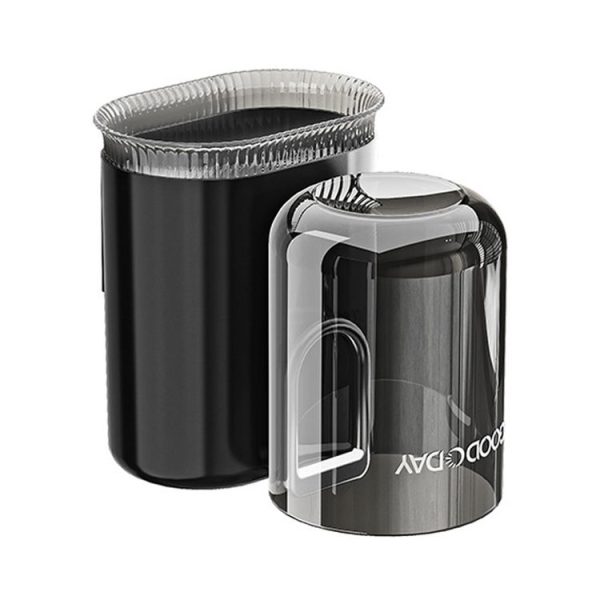 Washing Cup Toothbrush Holder Wall Mounted Home Bathroom Multifunctional Storage Rack (Transparent Black)
