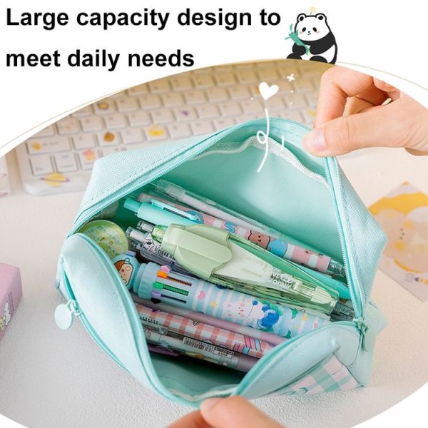 Large Capacity Multi-layer Waterproof Pencil Case Cartoon Pencil Case (Yellow) - Image 3