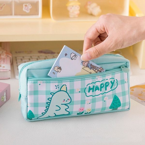 Large Capacity Multi-layer Waterproof Pencil Case Cartoon Pencil Case (Yellow) - Image 8