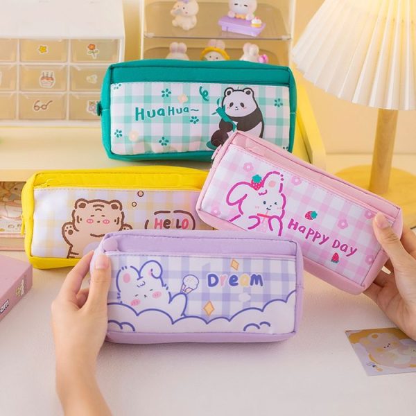 Large Capacity Multi-layer Waterproof Pencil Case Cartoon Pencil Case (Yellow) - Image 9