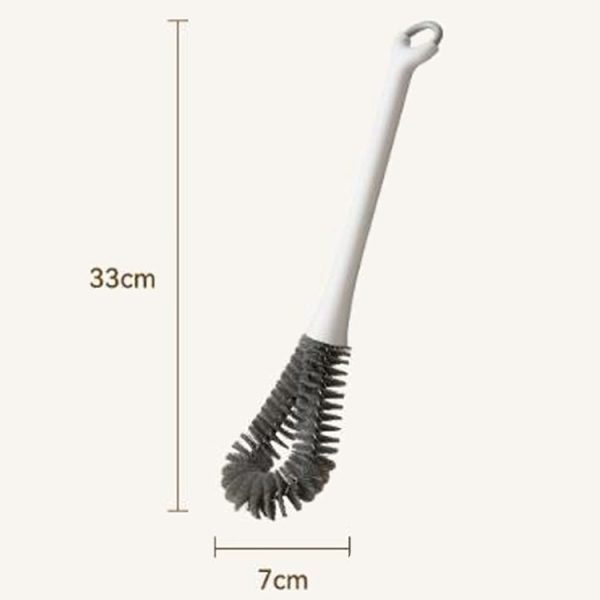 Household Long Handle Cup Brush Breaker Milk Bottle Cleaning Brushes (Green) - Image 3
