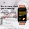 Smart Watch Ring ECG Temperature Heart Rate Blood Pressure Health Bluetooth Talking Watch, Color: Black Silicone - Image 12