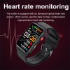 Smart Watch Ring ECG Temperature Heart Rate Blood Pressure Health Bluetooth Talking Watch, Color: Black Silicone - Image 19