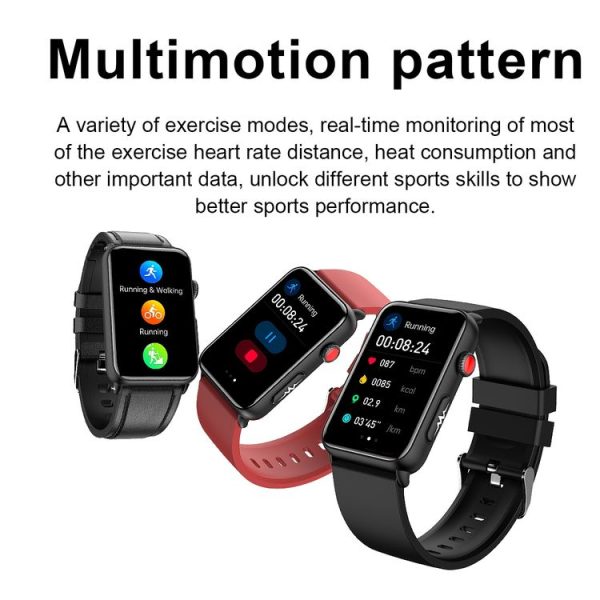 Smart Watch Ring ECG Temperature Heart Rate Blood Pressure Health Bluetooth Talking Watch, Color: Black Silicone - Image 2