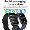 Smart Watch Ring ECG Temperature Heart Rate Blood Pressure Health Bluetooth Talking Watch, Color: Black Silicone - Image 5