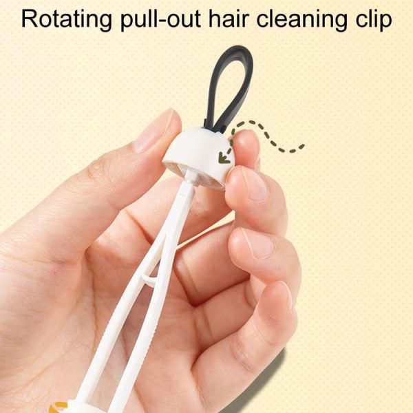 Kitchen 3 In 1 Long Handle Crevice Brush Household Bathroom Cleaning Brush (Milk White) - Image 6